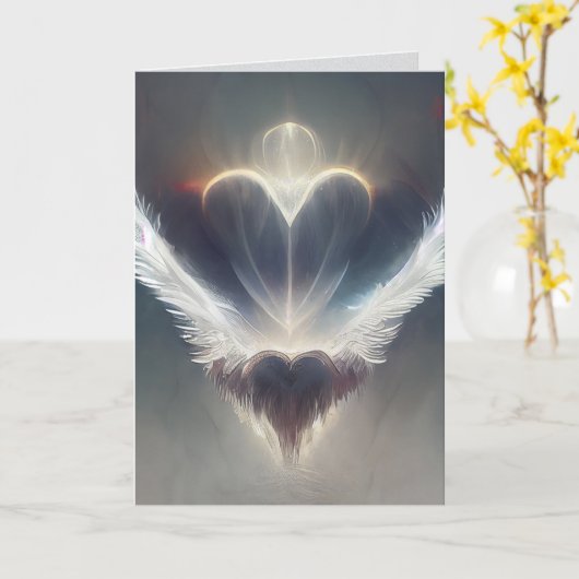 エンジェルハートのグリーティングカード/メモカード カード (黄色い花)