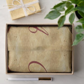 エンジェルハートレッドワックスシールパーチメントモノグラム 薄葉紙 (ギフト)