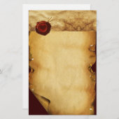 エンジェルハートレッドワックスシール剤 便箋 (正面/裏面)