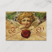 エンジェルハートワックスシールパーチメントモノグラム 名刺 (裏面)