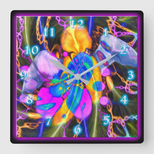 エンジェルハート角壁時計 スクエア壁時計 (正面)