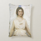 エンジェルバイアボット・セイヤー、ヴィンテージビクトリアンファインアート アクセントクッション (裏面(縦))