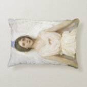 エンジェルバイアボット・セイヤー、ヴィンテージビクトリアンファインアート アクセントクッション (裏面)