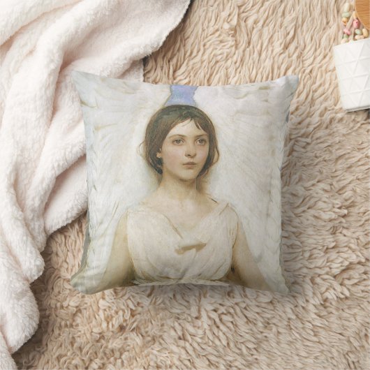 エンジェルバイアボット・セイヤー、ヴィンテージビクトリアンファインアート クッション (ブランケット)