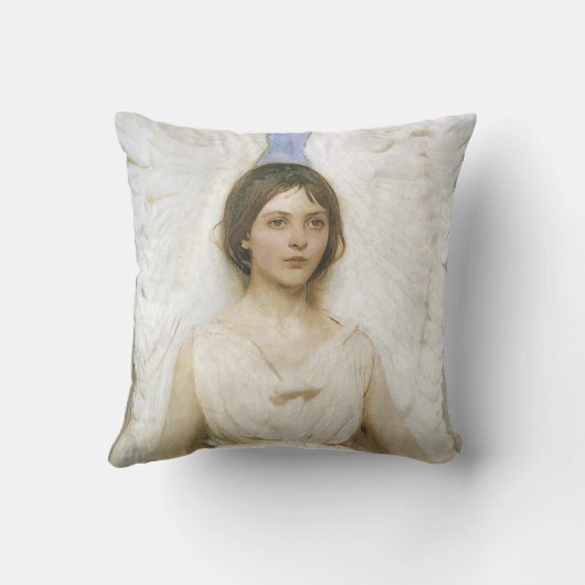 エンジェルバイアボット・セイヤー、ヴィンテージビクトリアンファインアート クッション (裏面)