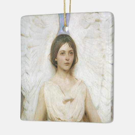 エンジェルバイアボット・セイヤー、ヴィンテージビクトリアンファインアート セラミックオーナメント (左)