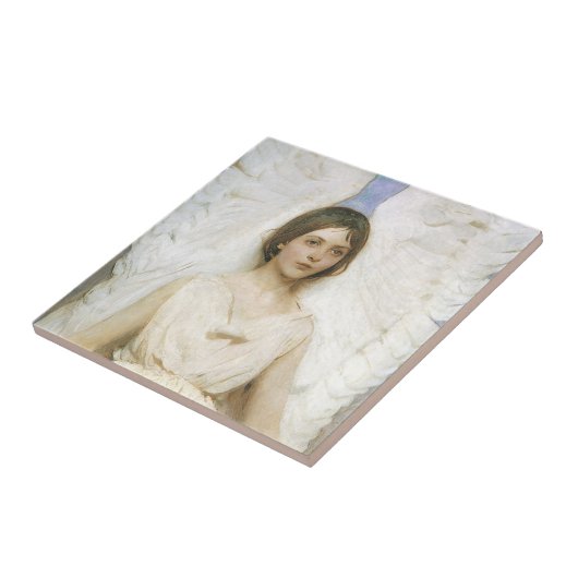 エンジェルバイアボット・セイヤー、ヴィンテージビクトリアンファインアート タイル (側面)