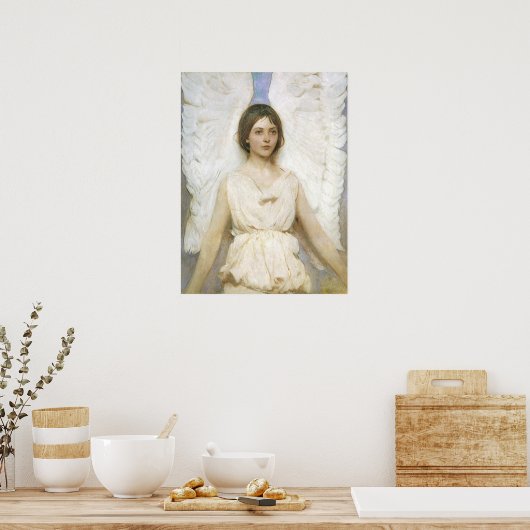 エンジェルバイアボット・セイヤー、ヴィンテージビクトリアンファインアート ポスター (キッチン)