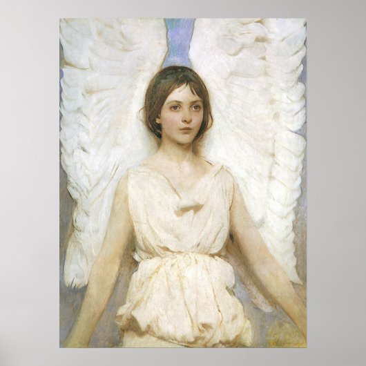 エンジェルバイアボット・セイヤー、ヴィンテージビクトリアンファインアート ポスター (正面)