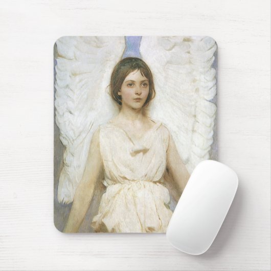 エンジェルバイアボット・セイヤー、ヴィンテージビクトリアンファインアート マウスパッド (マウス)