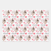 エンジェルパグラッピング紙シート ラッピングペーパーシート (正面3)