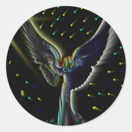 エンジェルパワーステッカー ラウンドシール