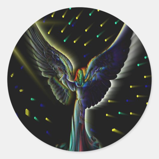 エンジェルパワーステッカー ラウンドシール (正面)