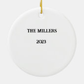 エンジェルパーソナライズされたオーナメント セラミックオーナメント (裏面)