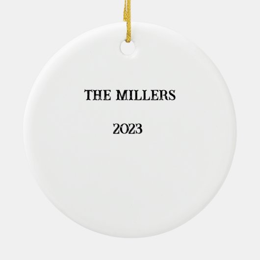 エンジェルパーソナライズされたオーナメント セラミックオーナメント (裏面)