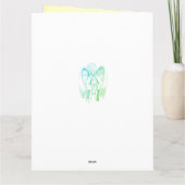 エンジェルパーソナライズされたデザインが元気になる カード (裏面)