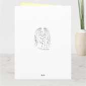 エンジェルパーソナライズされたデザインが元気になる カード (裏面)