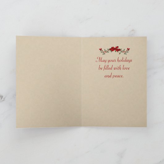 エンジェルビクトリアンクリスマスカード シーズンカード (内部)