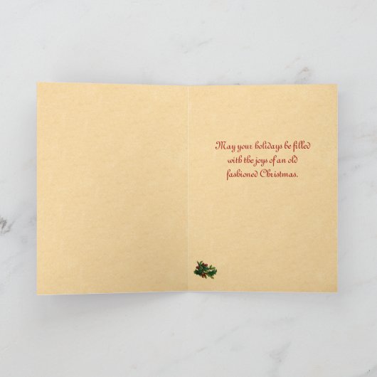 エンジェルビクトリアンクリスマスカード シーズンカード (内部)