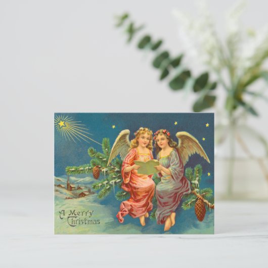 エンジェルビクトリアンクリスマス葉書 シーズンポストカード (スタンド正面)