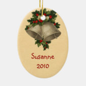 エンジェルビクトリアンクリスマス装飾品 セラミックオーナメント (裏面)