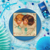 エンジェルビクトリアンスクリスマスジョイズビーシヌ ペーパープレート (パーティー)