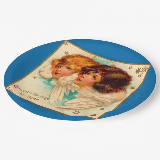 エンジェルビクトリアンスクリスマスジョイズビーシヌ ペーパープレート (アングル)