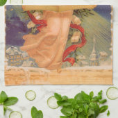 エンジェルビクトリアンズ読・バイブル キッチンタオル (折り畳み)