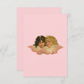 エンジェルビクトリアンズ赤面ピンク サンキューカード (正面/裏面)