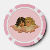 エンジェルビクトリアンズ赤面ピンク ポーカーチップ (裏面)