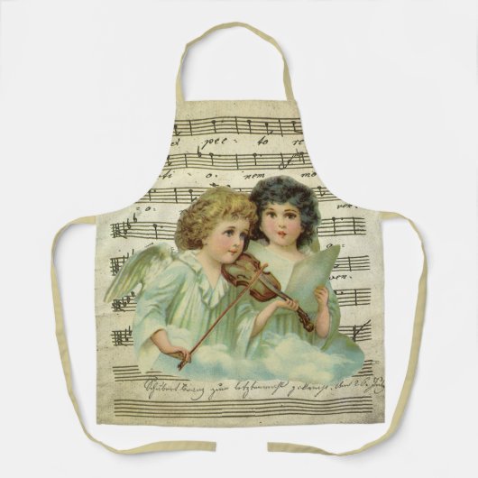 エンジェルビクトリアンズ・ヴァイオリンと楽譜 エプロン (正面)