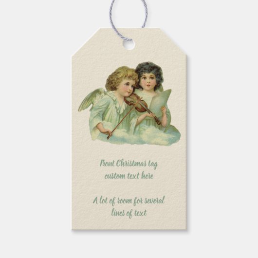 エンジェルビクトリアンズ・ヴァイオリンと楽譜 ギフトタグ (正面)