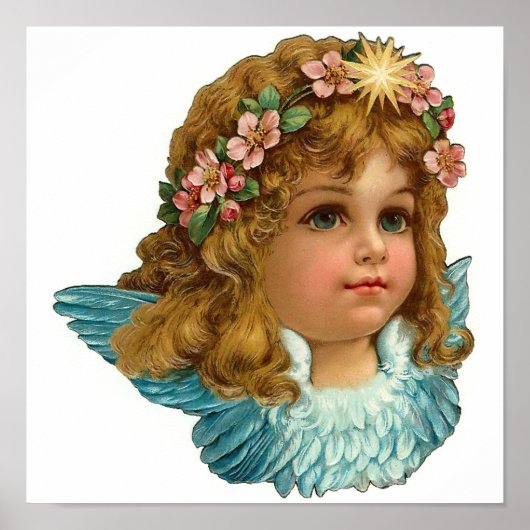 エンジェルビクトリアンヴィンテージフローライースター ポスター (正面)