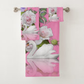 エンジェルピンクはバスルーム与えタオルセットを決してアップしない バスタオルセット (インサイチュ)