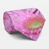 エンジェルピンクガーベラ花ネックタイ ネクタイ (ロール)