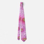エンジェルピンクガーベラ花ネックタイ ネクタイ (裏面)