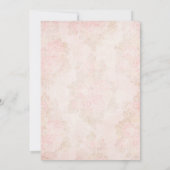 エンジェルピンクベビーシャワー招待状forラテンアメリカ系女性 招待状 (裏面)