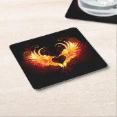 エンジェルファイアハートウィング スクエアペーパーコースター (アングル)