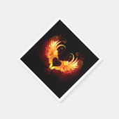 エンジェルファイアハートウィング スタンダードカクテルナプキン (角)