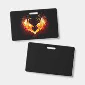 エンジェルファイアハートウィング バッジ (表裏)