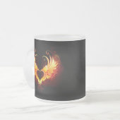 エンジェルファイアハートウィング フロストグラスマグカップ (正面左)