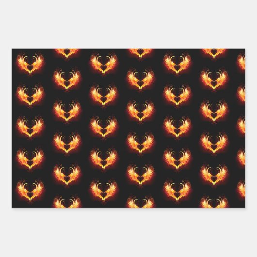 エンジェルファイアハートウィング ラッピングペーパーシート (正面)