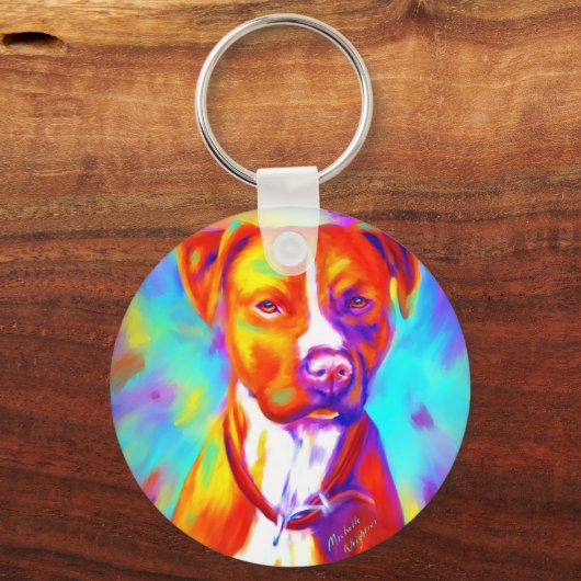 エンジェルファンキー-ピットブル キーホルダー (正面)