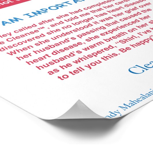 エンジェルファームのハートグラフ ポスター (角)