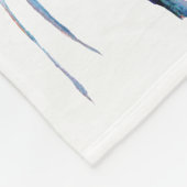 エンジェルフィッシュウォーターカラーフリースブランケット、ベビー フリースブランケット (角)