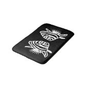 エンジェルフィッシュソフトブルー&ホワイトコースタルデコ バスマット (アングル)