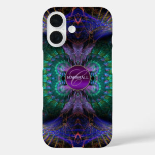 エンジェルフェザーパープルファンタジー iPhone 16ケース