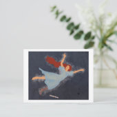 エンジェルフライヤー赤毛女性踊りin sky ポストカード (スタンド正面)