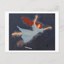 エンジェルフライヤー赤毛女性踊りin sky ポストカード