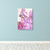 エンジェルフラワークラウンアンドクロス キャンバスプリント (インサイチュ (ウッドフロア))